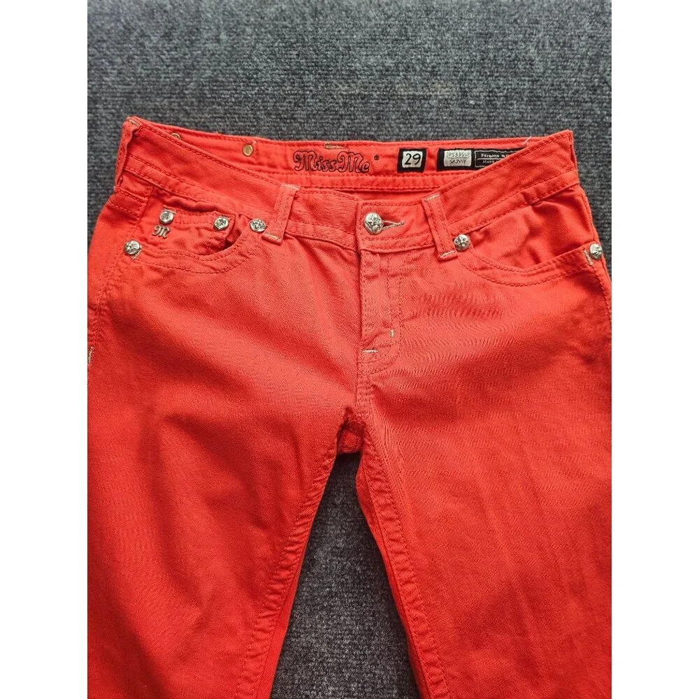 Miss Me Red Skinny Jeans - Picture 8 of 10